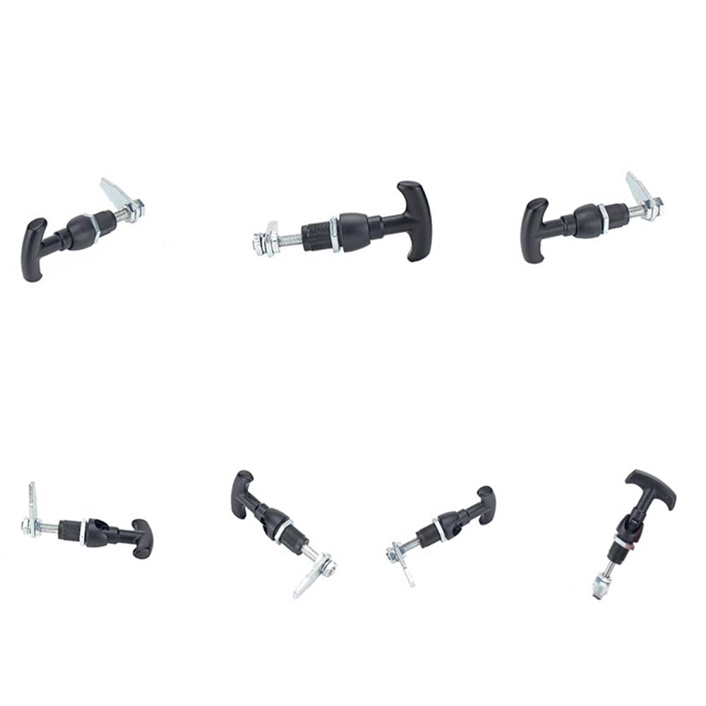 Loquet De Porte En T TOTMOX Pour Remorque, Caravane, Camping-car – Verrouillage à 210°, Noir