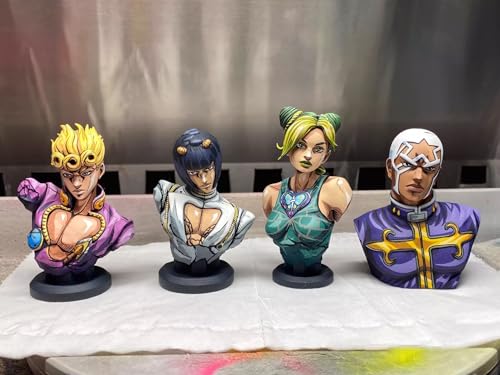 QAHEART Bruno Bucciarati Figure Bust Resin Model Unpainted 1/10 Anime Resin Figure Statue Bust Model, DIY Paintable, Handmade Collectible Desktop Display Car Decoration - Image 5