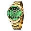 BG5112|Gold Band Green Dial