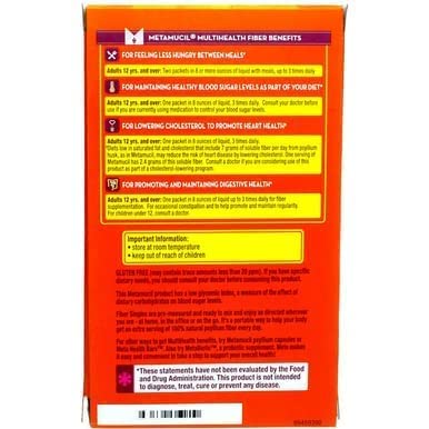 Metamucil Fiber Singles Smooth Texture Orange - 30 Packets, 12.9 Ounce (Pack of 1) - Image 8