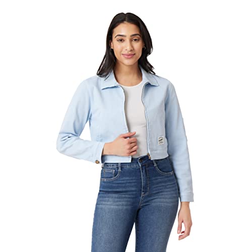 WallFlower Women's Worker Jacket, Whisper Blue,...