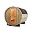 TaTalife Customize Barrel Outdoor Sauna Room, Traditional Wooden Steam Saunas, 220V HARVIA Electric Stove/Wood Burning Stove, 2-10 Person Canadian/Red Cedar Wooden Sauna Kit (0-195 °F)