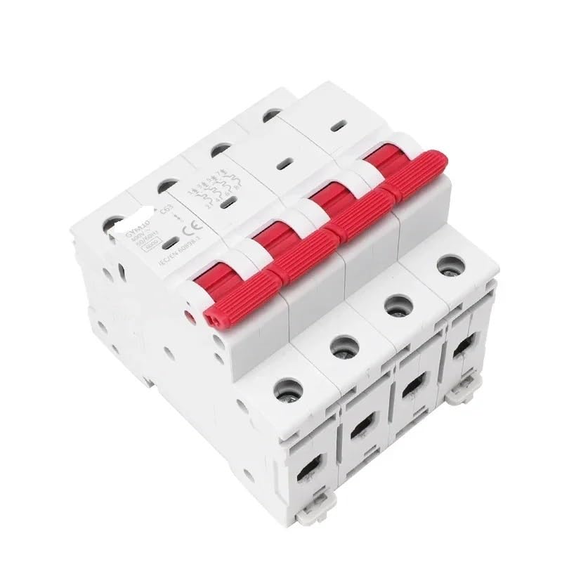 Mini MCB 4-biegunowy, krzywa C 6KA 230 V/400 V 6A-63A(63a)
