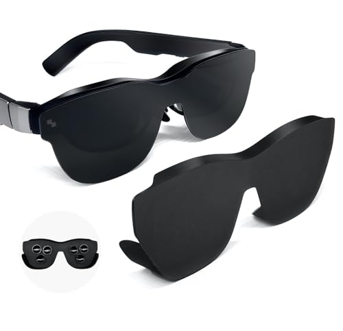 Image of Light Blockers for Rayneo Air 3S Air 2S AR Glasses, Universal Soft Silicone Glasses Lens Shade Compatible with Rayneo Air 3 /3S /3S Pro /2 /2S and Compatible with Xreal One /Pro /Air2 /Air2 Pro