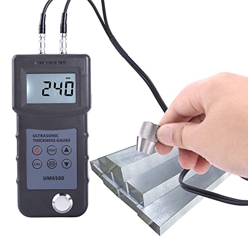 Medidor Digital Ultrasónico de Espesor UM6500 de 1.0 a 245 mm / 0.05 a 8 pulgadas con LCD