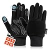 HENMI Fahrradhandschuhe Winter Herren Damen,Warme Winddichte Touchscreen-Handschuhe mit rutschfestem Grip für Radfahren, Wandern, Skifahren & Autofahren (M)