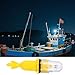 Safety Beacon Light - LED Marine Signal Flasher, Submersible Lamp | Bait Lamp Attractants Glow Stick Replacement, Weatherproof Night Marker Buoy, Bright Strobe Device for Boating, Fishing, D