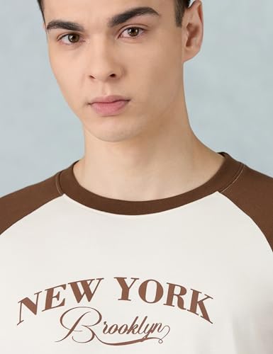 Image of Amazon Brand - Symbol Men Ragon Oversized Fit T-Shirt | Half Sleeves | Printed | Available in Plus Size