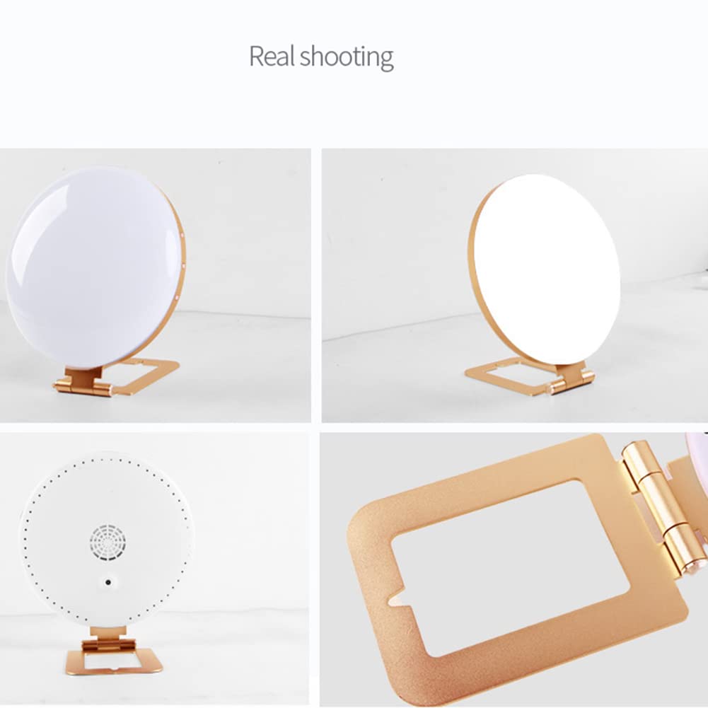 Lampe De Luminothérapie LED, 10000 Lux Lampe De Lumière Du Soleil Naturelle Avec 3 Modes De Couleur 5 Niveaux De Luminosité Réglables, Pour Une Utilisation ​À La Maison/Au Bureau,Métallique,27 * 24cm