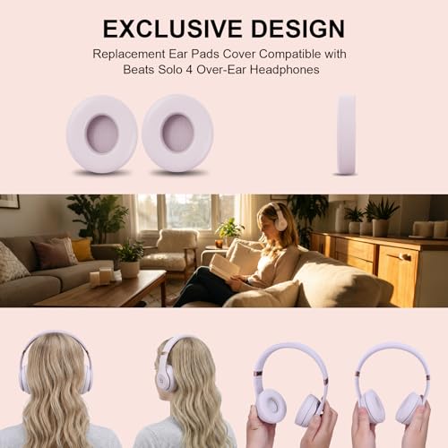 Repuestos para auriculares Beats Solo 3/2, almohadillas suaves y resistentes al sudor de PU proteico con espuma viscoelástica que reduce ruido (Azul) miniatura 6