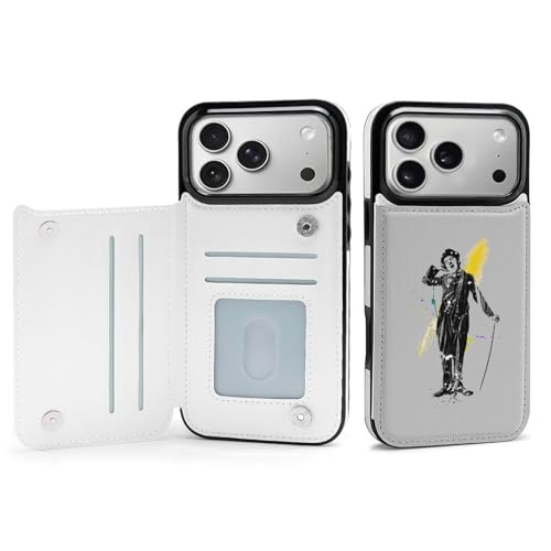 iPhone 17 Pro Max 用 ケース 手帳型 チャップリン Charlie Chaplin アイフォン17用 対応 スマホケース Case 財布型 カード収納 携帯ケース おしゃれ