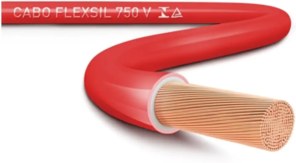 Fio Cabinho Flexível SIL 2,5 mm Rolo com 100m Vermelho