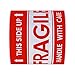 Hybsk This Side Up Fragile Stickers 3x5 inch Handle with Care Shipping and Packing Warning Adhesive Label 100 Per Roll (3x5 inch)