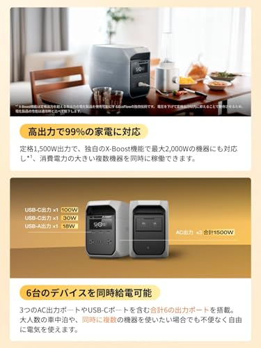 EF ECOFLOW DELTA 3 Classic 1024Wh + 160W ソーラーパネル