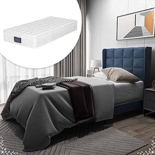 AMDXD Home Polsterbett mit gepolstertes Kopfteil Bettgestell Jugendbett...