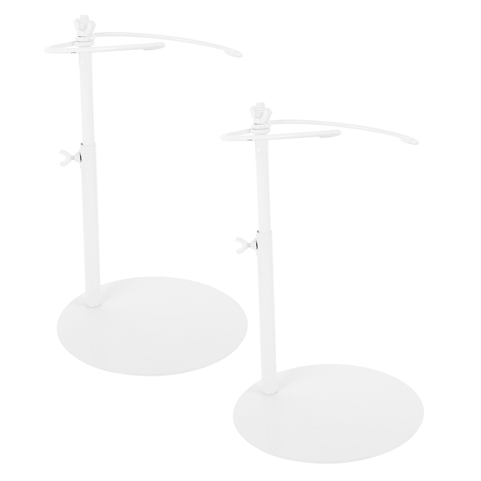 Cabilock 2 Pezzi Supporto per Bouquet in Ferro da 9 Pollici per Esposizione | Base Allargata, Capacità e Ventilazione Migliorata, Finitura Opaca Bianca, Design Nordico Essenziale