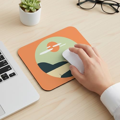 Image of Premium Non-Slip Mouse Pad | Smooth Surface for Optical & Laser Mouse | Durable Base Designs | Ideal for Office, Home & Gaming (Beautiful Scenic Print)