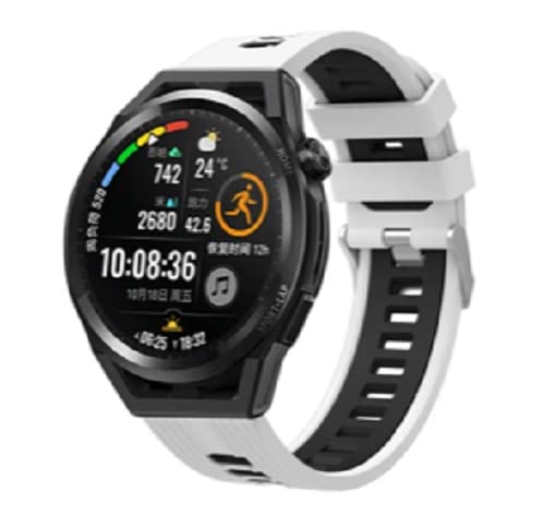 Image of Colorcase Smart Watch Strap Silicon Dual Tone Compatible with Syska Stellar SW280 Smart Watch - Dual Tone Band