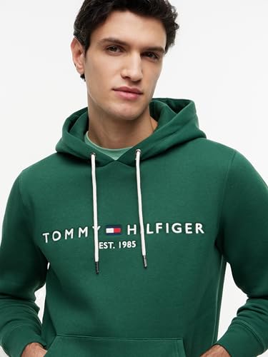 Tommy Hilfiger Herren Hoodie Tommy Logo mit Kapuze, Grün (Street Green), L – Ansicht 4