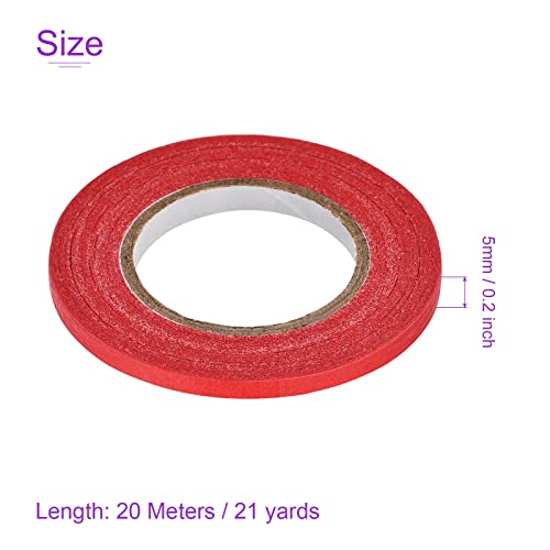 Image of DMiotech 7Pcs 0.2 inch x 21 Yards Masking Tape Painters Tape Rolls for Crafts, Labeling, DIY Decorative 7 Colors