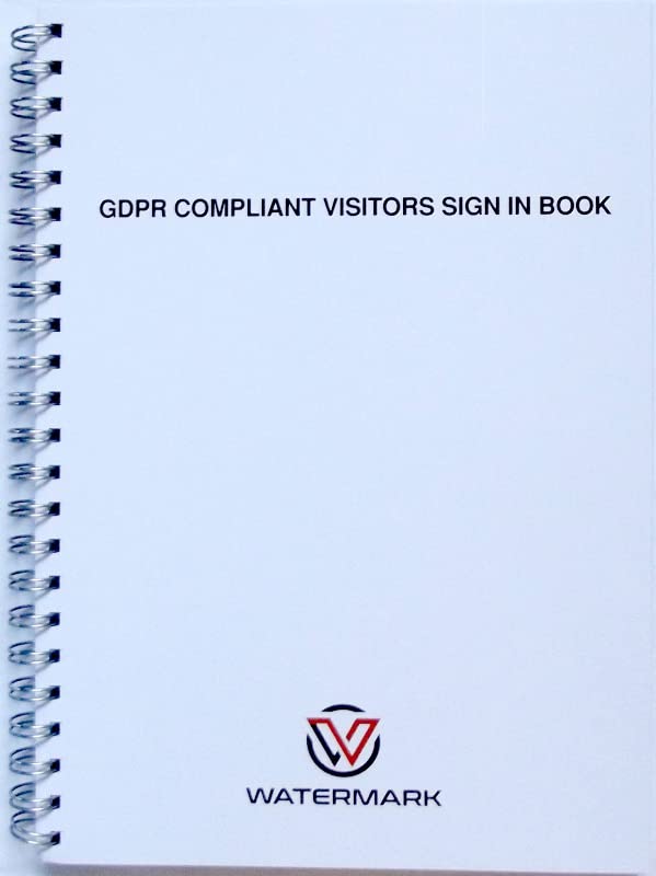 Watermark Creative GDPR Refill Visitors Book Sign in Sign Out 1250 Entries
