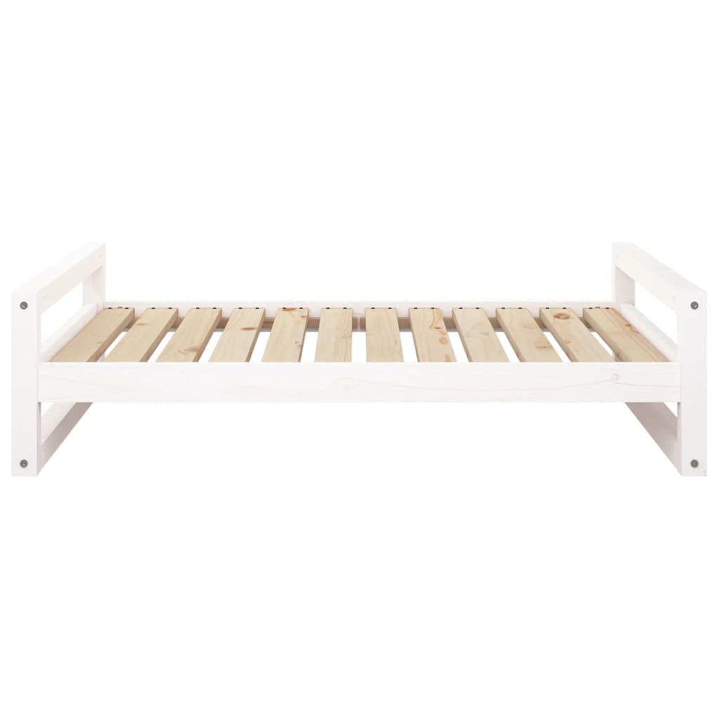 vidaXL Cama para Perros Madera Maciza de Pino Blanco Lavable Sofá Mascotas