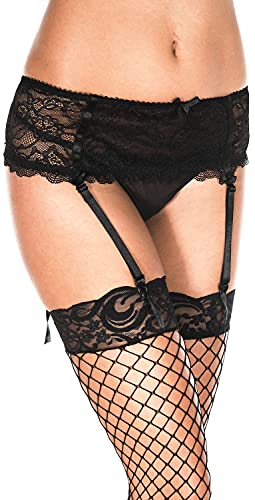 Image of ToBeInStyle Women's Lace Classic Elegant Sheer Garter Belt