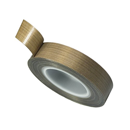 Image of PTFE Coated Fabric Tape Teflon Adhesive Tape High Temperature Vacuum, Hand and Impulse Sealers Machine Sealing Tape 0.18mm Thick (13mm-5M)