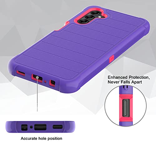 Leptech LFYA1401 For Samsung Galaxy A14 5G Phone Case With Tempered Glass Screen Protector, [Holster Series] Belt Clip Hard Tough Full Heavy Duty Rugged Military Shockproof Armor Cell Phone Cover  thumb #6