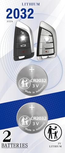 Amazon.com: 2 Pack CR2032 Key Fob Replacement Batteries for BMW (1-9 ...