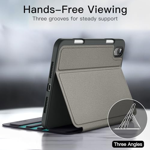 Image of JETech Folio Case for iPad mini A17 Pro /6th Gen (2024 /2021), Space Gray