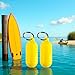 2 Pcs Yellow Floating Keychain Pills-Shape Float Key Rings for Boat Sailings Kayak Surfing Water Sports Floating Key Chain Sports Fan Key Chains Car Keychains Car Accessories, Sports Fan Key Chains