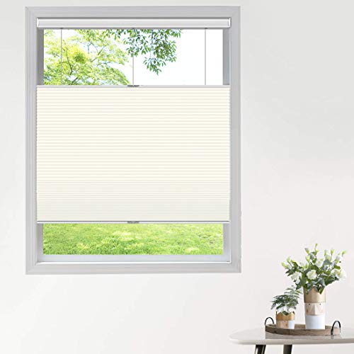 Keego Blackout Window Blinds Top Down Bottom Up Cordless Cellular Shades, 46" W