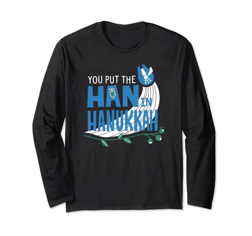 T-shirt Hanukkah Star Wars manches longues vêtement Faucon Millénaire coton Han Solo
