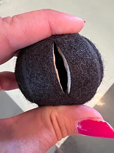 PreCut Tennis Balls For Chairs- 400 Black Chair Glides (Bulk) Heavy Duty!