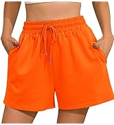 Women's Sweat Shorts Athletic Casual Lounge Summer Comfy High Waisted Shorts Gym Running Shorts w...