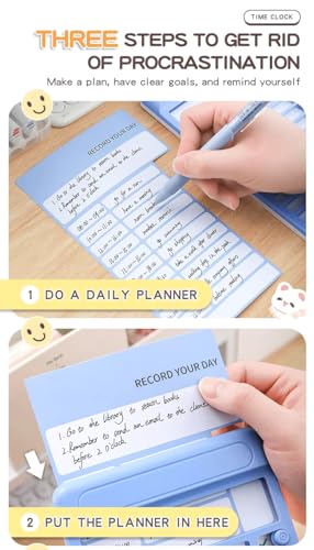 Image of Crackles Portable Self-Discipline Chores Chart Daily Checklist Board with 15 Pcs Blank Paper Sliding Planning Boards Reminder Chart for Boys and Girls - Random Color, Birthday Present