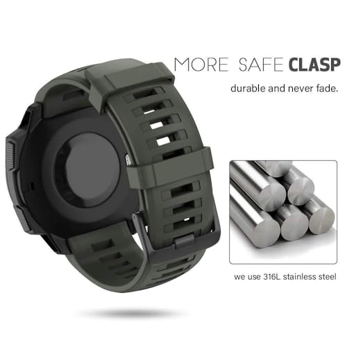Correa de reloj compatible con Instinct 2 Solar de silicona 3