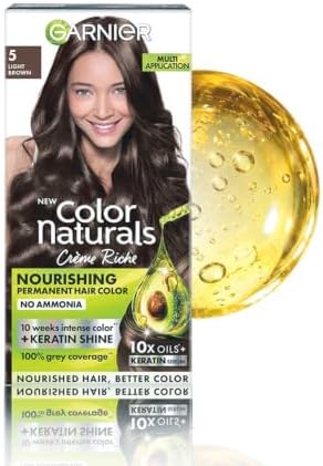 New Garnier Color Naturals enriched with Keratin Shade 5 Light Brown