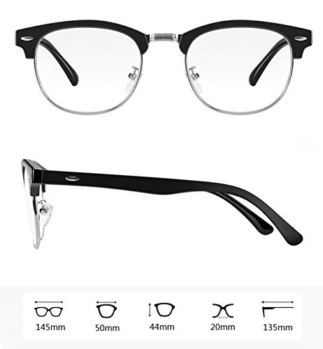 Image of 2 Pack Blue Light Blocking Glasses for Computer Eye Strain, Anti UV Reduce Headache Stylish Gaming Bluelight Blocker Glasses Men Women (Black Tortoise)