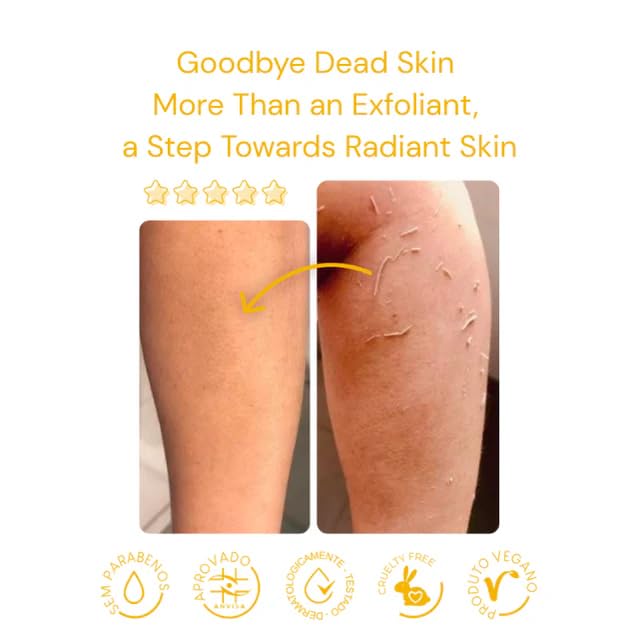 Adeus Banana Skin Illuminating Body and Face Exfoliating Scrub 165g - Original