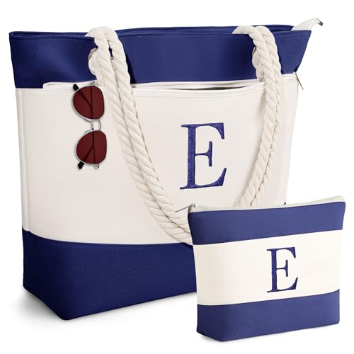 Image of YOOLIFE Beach Bags for Women - Travel Canvas Beach Tote, Pool Waterproof Bag, Travel Essentials, Gifts for Women Birthday