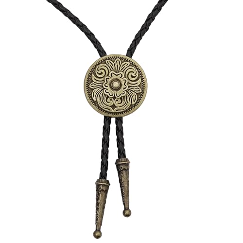 Image of Jeilwiy Bolo Tie for Men, Western Bolero Tie Cowboy Ties Native American Cowgirl Bolo Tie Accessories for Men Women