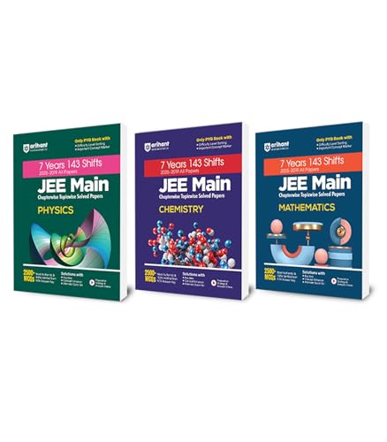 Image of Arihant JEE Main 7 Year Chapterwise Topicwise Solved Papers For Physics, Chemistry and Maths With 2500+ MCQs | All 143 Shifts Covered |100% NTA Answer Key Verified For Exam 2025-26