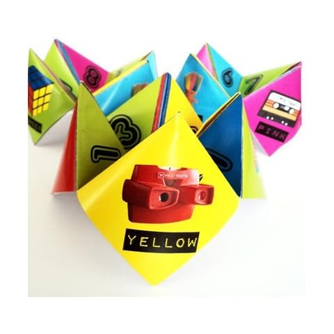 80s Party Table Decorations Pack of Ten Paper Click Clacks Ready to Make 2 designs Cover