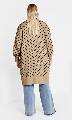 City Chic Women's Stripe Ivy Cardigan3