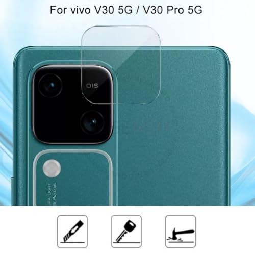 Image of Clear Camera Lens Protector for Vivo V30 /V30 Pro - 9H Tempered Glass, Scratch-Resistant Camera Glass Protector