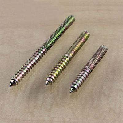 Ochoos M4 M5 M6 20-80mm Long Double-Headed catechail Furniture Screw Sliding Door Wood self Tapping Sofa Bolts Furniture Fastener Bolt - (Dimensions: M4 x 20mm 10Pcs)