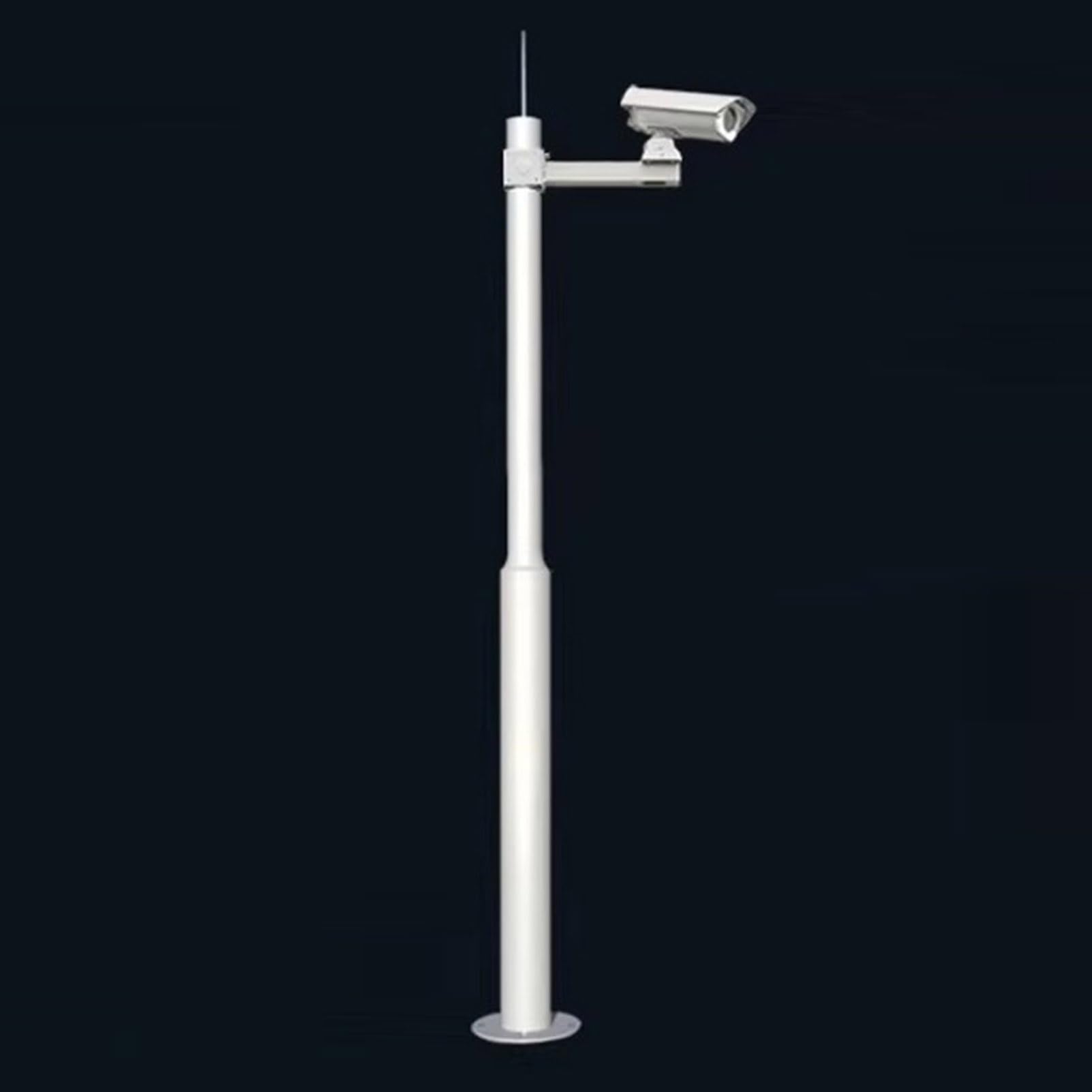 Universal Heavy-Duty Outdoor CCTV Security Camera Mount Bracket Extender Pole,Outdoor Monitor Security Surveillance Cameras Ground Mount Stand, Weatherproof Metal Surveillance Camera Rack Post