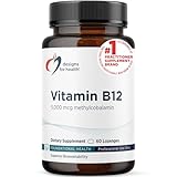 Designs for Health Vitamin B12 Lozenges - B12 Vitamins 5000 mcg Methylcobalamin - Vitamin B12 Supplements - Vegan + Non GMO, Natural Berry Flavor (60 Quick Dissolve Lozenges)
